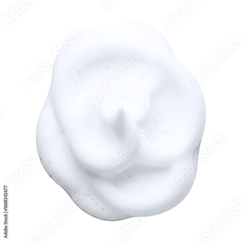 Quadro su tela White cleansing foam swatch with airy bubble texture