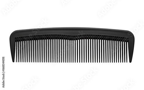 Obraz na płótnie Simple black plastic comb for hair styling
