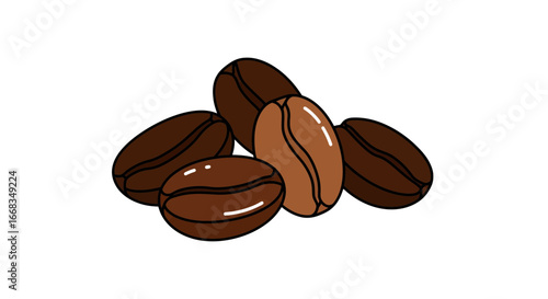 Roasted aroma beans aromatic beverage caffeine drink espresso gourmet mocha java morning fresh coffee beans on transparent background
