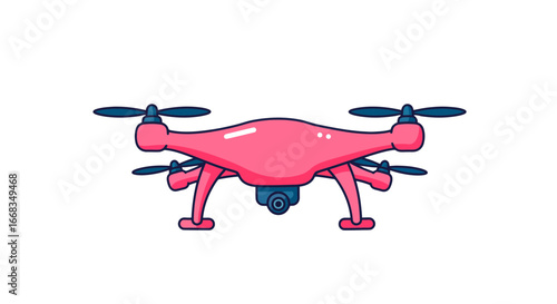 Aerial photography drone technology innovation remote control flying machine unmanned aircraft system on transparent background