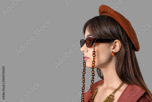 Beautiful young fashionable...