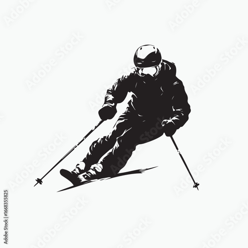 skier on a ski slope