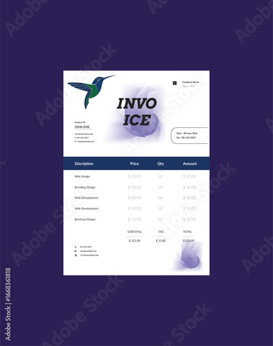 Invoce  Template Layout