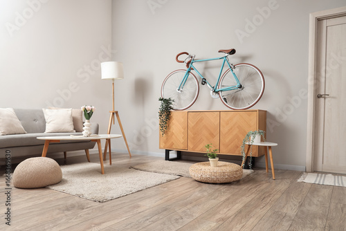 Interior of light living ro...