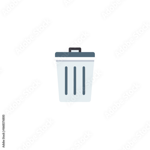 Trash Bin Waste Container Vector, Garbage Disposal Symbol Clipart