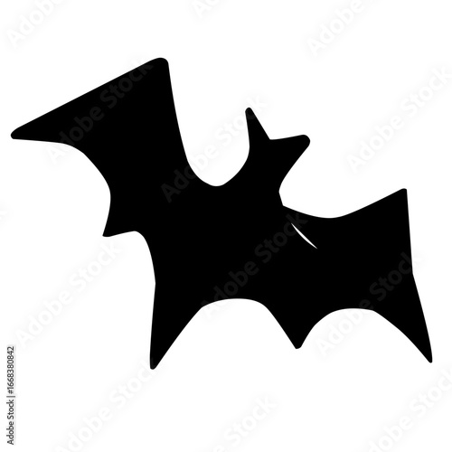 Halloween silhouettes black flying bats