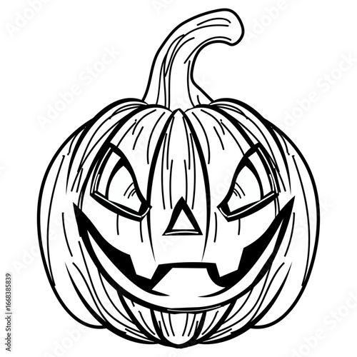 Jack-o'-lantern with a spooky grin