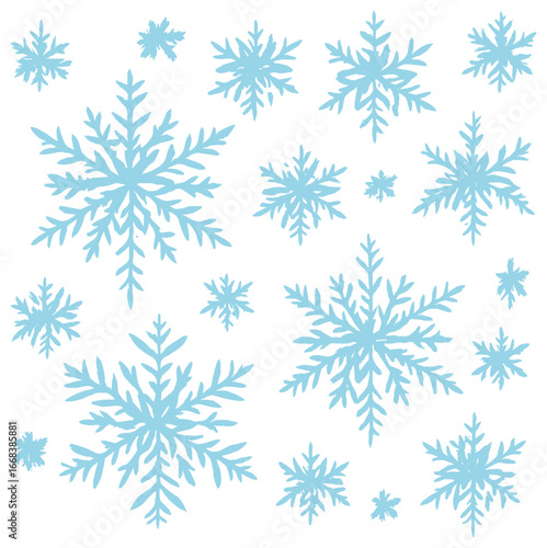 Intricate snowflake patterns vector | perfect for winter, christmas, holiday designs