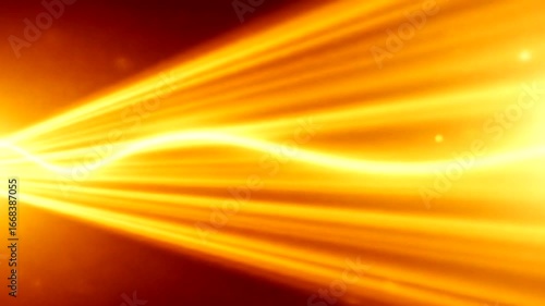 Vibrant golden light beams radiating across a dark background, creating a dynamic visual effect