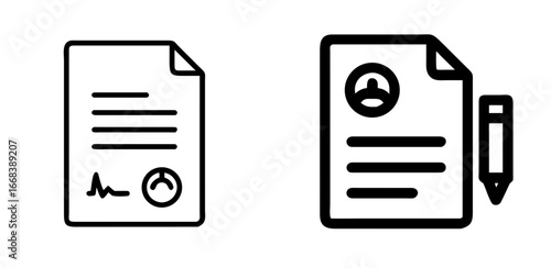 Contract Icon for Agreement, Legal, Business, Document, and Signing