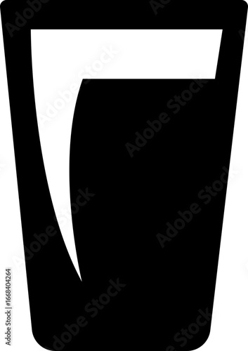 Drinkware icon glass cup mug wine goblet beer collection in flat style, black silhouette group, bar utensil bundle, beverage container pack, drink synonym vector