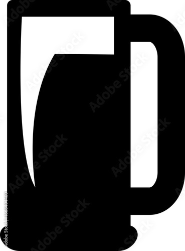 Drinkware icon glass cup mug wine goblet beer collection in flat style, black silhouette group, bar utensil bundle, beverage container pack, drink synonym vector