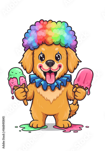 Funny Cartoon Dogs Collection | Vector-Style PNGs on White Background