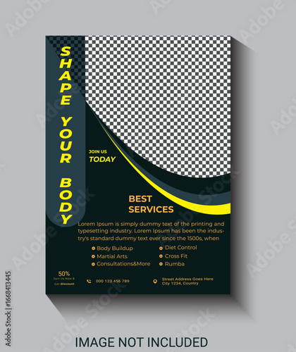 gym traning start design  template 