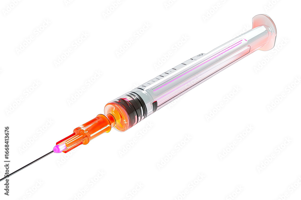 Fototapeta premium 3D Syringe in profile