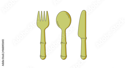 Fork spoon knife cutlery silverware utensil dining kitchenware restaurant table setting dinnerware flatware on transparent background