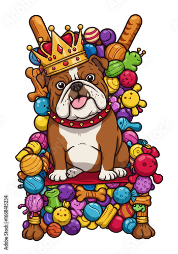 Funny Cartoon Dogs Collection | Vector-Style PNGs on White Background