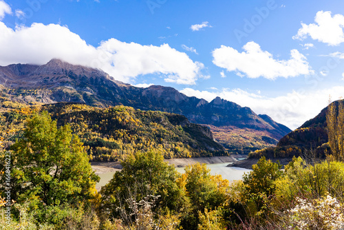 mountain landscape with lake