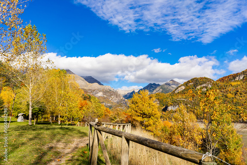 autumn landscape in the mountains