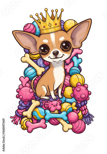 Funny Cartoon Dogs Collection | Vector-Style PNGs on White Background