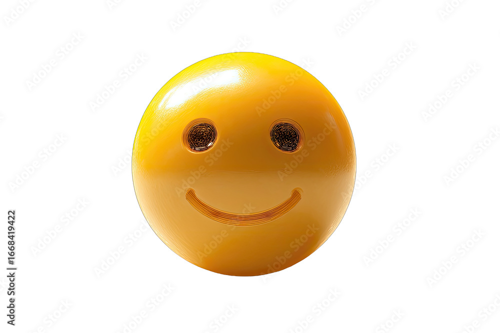 Fototapeta premium A 3D rendered smiley face