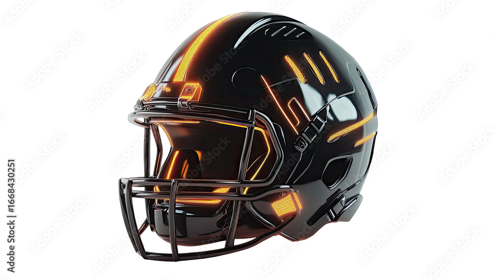Fototapeta premium Futuristic Football Helmet