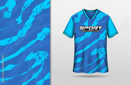 Abstract sports blue background for jersey design