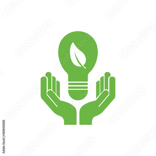 Environment, sustainability, nature, recycling, renewable energy, eco-friendly, forest, wind power, green symbol. Eco-friendly, green technology. Vector
