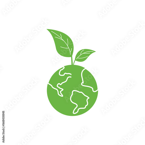 Environment, sustainability, nature, recycling, renewable energy, eco-friendly, forest, wind power, green symbol. Eco-friendly, green technology. Vector