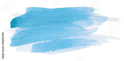 light blue watercolor background. Artistic hand paint. Isolated on transparent background.