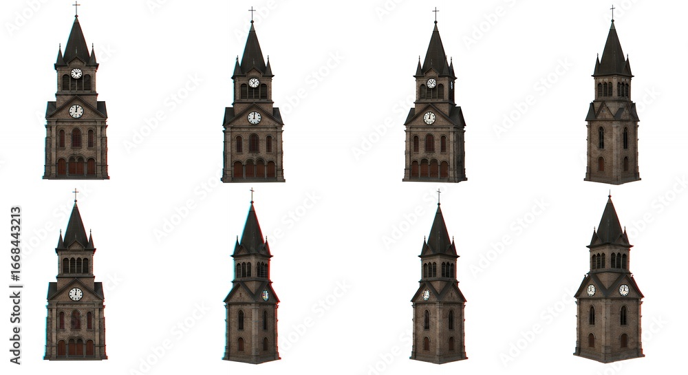 Obraz premium Church tower designs collection