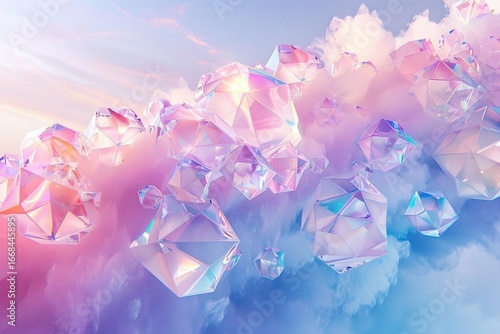 pink and blue flowers