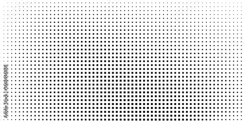 Halftone faded gradient texture. Grunge halftone grit background. White and black sand noise wallpaper. Retro pixilated vector backdrop