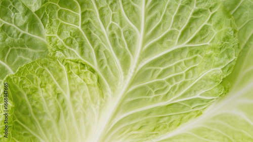 Close - up of green leaf vein texture, natural ecology plant detail scene