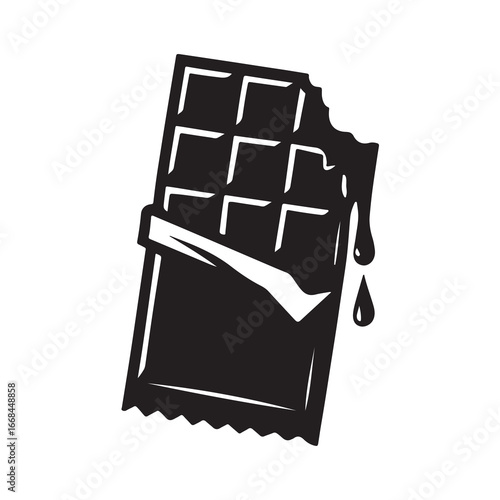 Chocolate Bar Icon Sweet Dessert Candy Snack Vector
