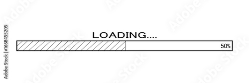 80s retro stripes loading bar black and white 2D line cartoon object. Groovy vintage striped progress bar isolated vector outline item. 90s style web loader monochromatic flat spot illustration