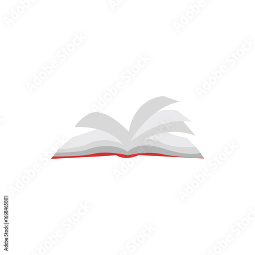 collection of vector books arranged in various shapes, white background
