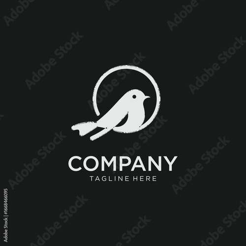 Simple bird logo design
