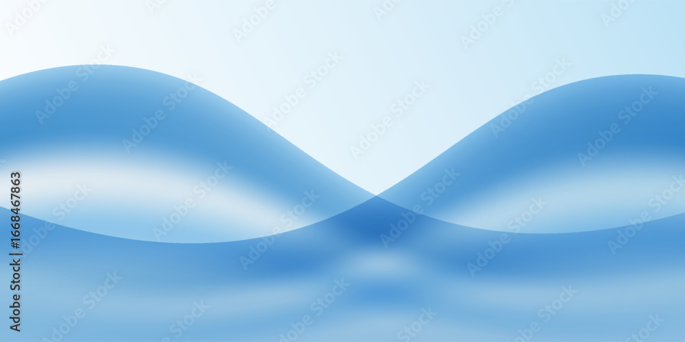 Fototapeta premium Abstract blue background wave with gradation. modern concept. vector illustration