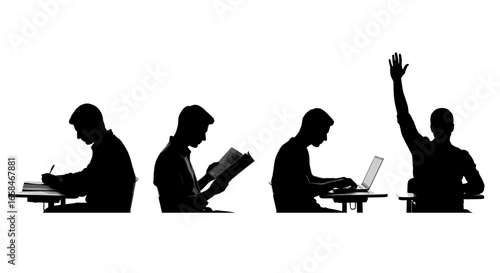 Students in Silhouette: Learning, Studying, and Active Class Participation