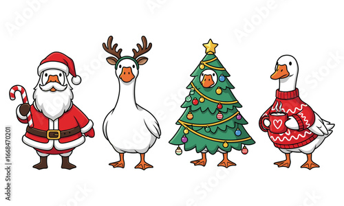 Funny Christmas Silly Goose Design