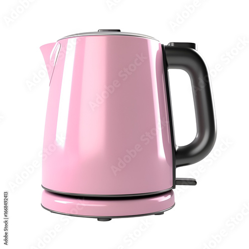 Pink electric kettle kitchen appliance home device