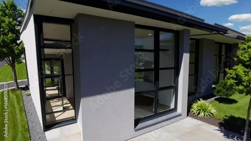 Wallpaper Mural Contemporary architectural design of residential homes, specifically low-energy consumption houses Torontodigital.ca