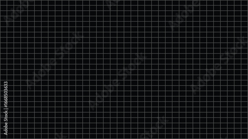A seamless abstract dark background featuring a precise geometric grid pattern with thin white intersecting lines creating a modern and sophisticated visual texture