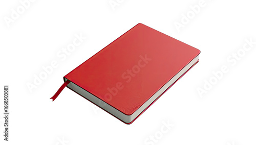 Red book icon.  Simple, flat design