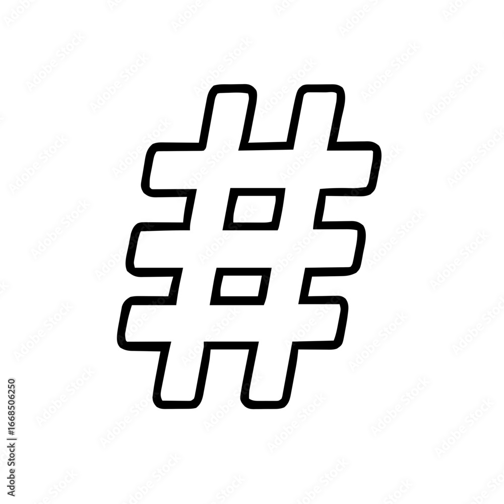 Obraz premium Mass Media – Hashtag