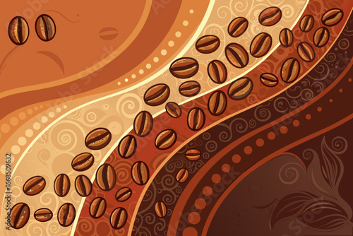 Depicting Bold With Coffee Bean Gradient Elegant Premium Digital Asset