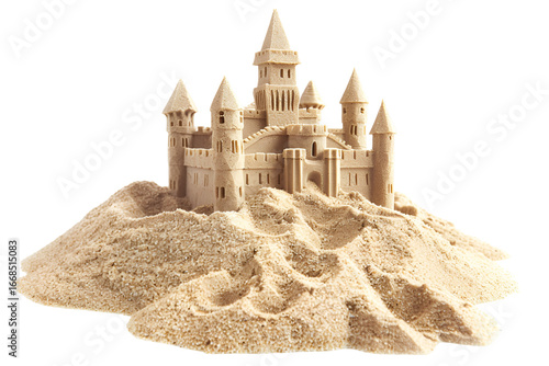 Sandcastle on a Sand Dune a Miniature Fairytale