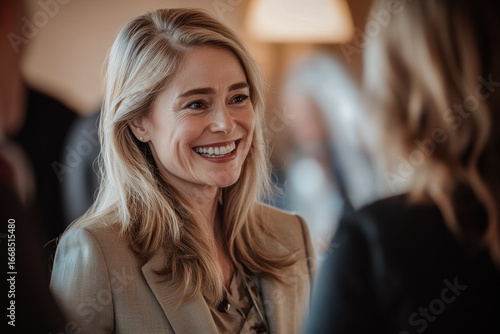 Free Download a business person at a trade show, their composed demeanor and professional attire showcasing their commitment to excellence and success in a fast paced industry event. - GFXLoad