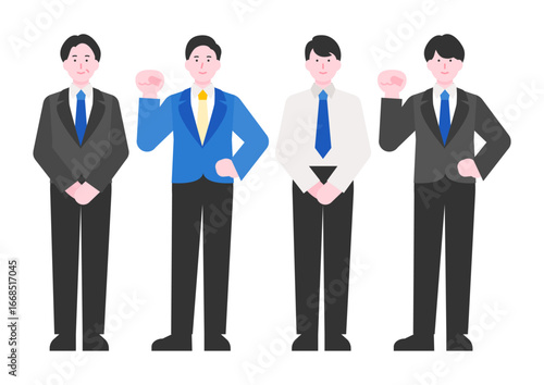 ビジネスシーンで使える男性の人物イラスト